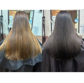 ロング カラー 🫧ふくだ りな 🕊のヘアスタイル