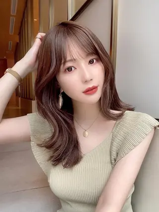 ミディアム 韓国ヘア🇰🇷髪質 改善たけるのヘアスタイル