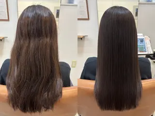 セミロング カラー 頭皮×髪質改善 透明感カラー💎中村のヘアスタイル