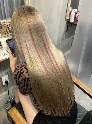 ロング プルエクステ/ カラー🎀🎀ミレイのヘアスタイル