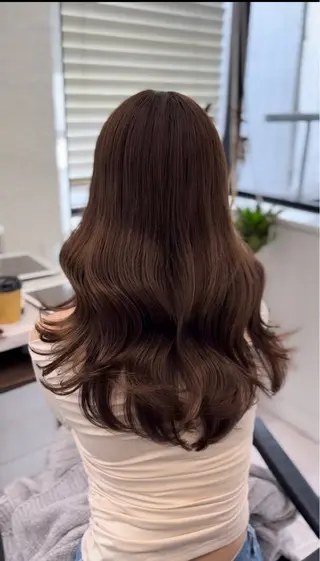 ロング カラー ヘアアレンジ 前髪顔まわりカット 🌈中村海聖のヘアスタイル