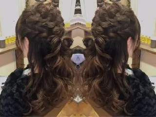 ヘアアレンジ ケアブリーチ&シール エクステの店和田翔莉のヘアスタイル