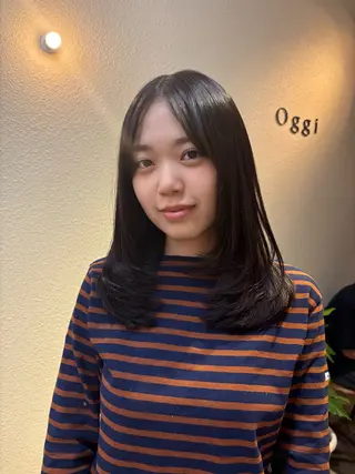 ミディアム oggi西新所属・ゆい/メンズカット/ ショート/レイヤーのヘアスタイル