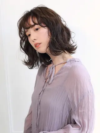 ミディアム Hair make rise;🫧のヘアスタイル