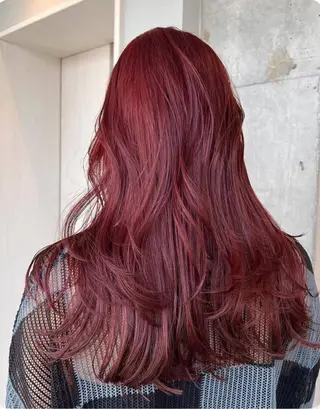 ロング カラー 髪質改善”艶"カラー 🤍Hono🇰🇷のヘアスタイル