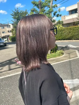 ミディアム つちだ ゆうひ / 暗髪カラー⟡.·のヘアスタイル