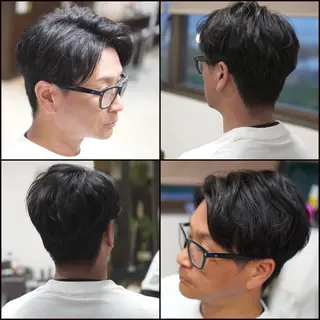 ショート パーマ メンズ 中島 剛のヘアスタイル