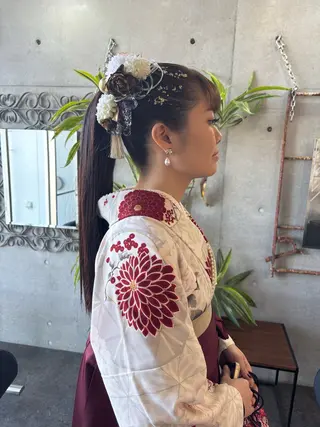 ロング ヘアアレンジ 大林 エリコのヘアスタイル