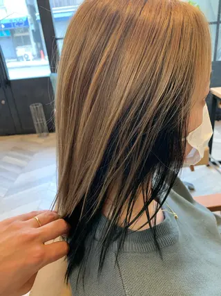 セミロング est hair Ameri 松戸西口店所属・est  店長 ✂︎高橋✂︎のヘアスタイル