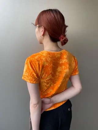 ミディアム カラー 吉田一輝 外国人パーマのヘアスタイル