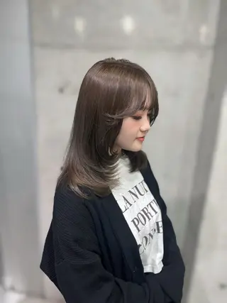 セミロング 韓国ヘア🤍 慎之介のヘアスタイル