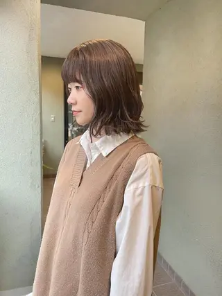 ミディアム カラー HIROKI ” stylistのヘアスタイル