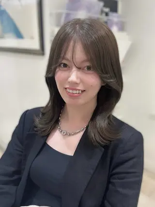 ミディアム カラー 💎銀座.大人可愛い 🩶上品ヘア💎のヘアスタイル