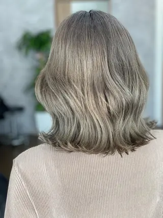 セミロング カラー Snaly カラー特化ページのヘアスタイル