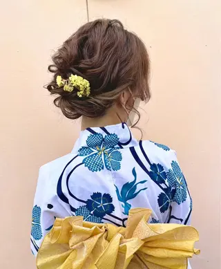 ミディアム カラー ヘアアレンジ River,Land所属・yui .のヘアスタイル