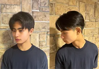 ミディアム パーマ メンズ 🥇メンズパーマ /縮毛矯正/木村神心のヘアスタイル