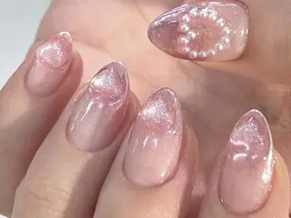 ネイル ki🍒🍒 ki ツルツルネイルのネイルデザイン
