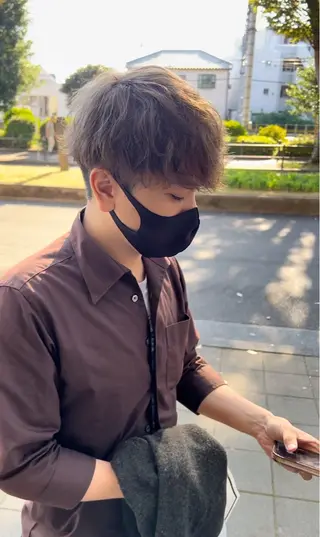 ショート カラー パーマ メンズ メンズパーマ⚜️ 角花ひろゆきのヘアスタイル