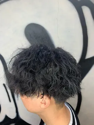 パーマ メンズ ⚡️メンズパーマ特化 mens支持◎/忠地のヘアスタイル