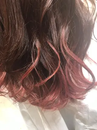 ロング カラー パーマ ヘアアレンジ メンズ キッズ Forest. -髪質改善-のヘアスタイル