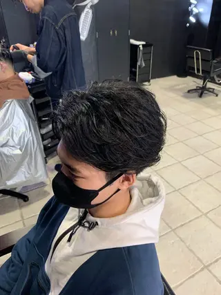 ヘアアレンジ メンズ メンズ専門 美容師✨ アメ村 堀江颯瑛のヘアスタイル
