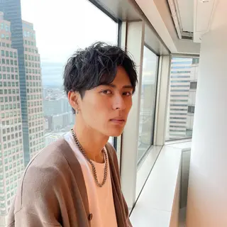 ショート パーマ メンズ シャドウパーマ/縦落 ちパーマ 大久保拓実のヘアスタイル