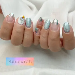 ネイル Rainbow nailsくろちゃんのネイルデザイン