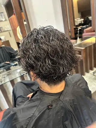 ショート カラー パーマ メンズ キッズ 【メンズ特化】 りょうま🔥のヘアスタイル