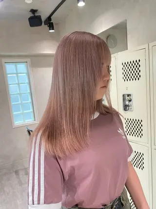 ロング カラー ダブルカラー ブリーチ/kaitoのヘアスタイル