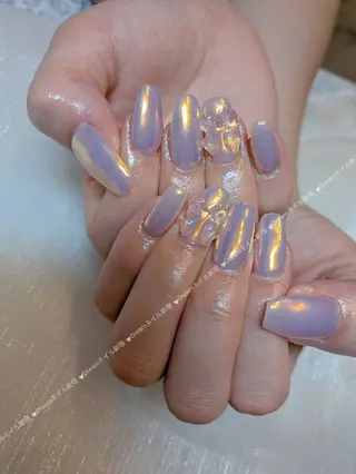 ネイル フィルイン、長さ出し 深爪矯正のネイルデザイン