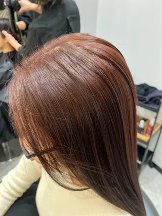 カラー misato/レイヤ ー/暖色カラーのヘアスタイル