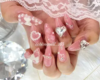 ネイル 23時まで❤︎韓国、 ワンホンネイルのネイルデザイン