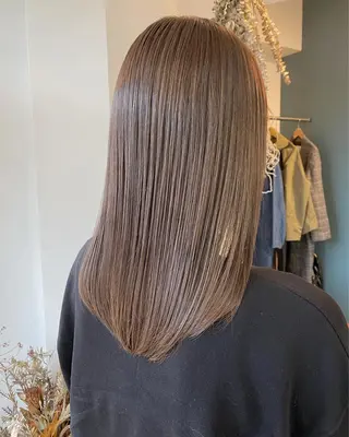 セミロング カラー パーマ OVER→三軒茶屋 /縮毛矯正・髪質改善のヘアスタイル