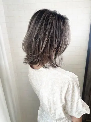 ミディアム カラー 神野 雅樹のヘアスタイル
