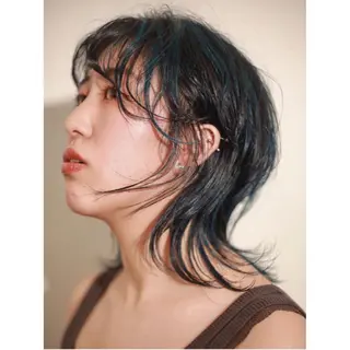 ミディアム カラー ボブレイヤー/ カラー診断/Amiのヘアスタイル