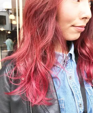 ロング カラー ヘアアレンジ マツエク・マツパ Kawaguchi Arisaのヘアスタイル