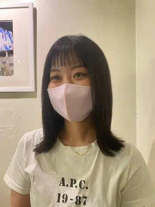 ミディアム カラー les baladins du miroir所属・🍃YURI 🍃のヘアスタイル