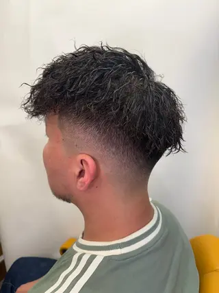 ショート パーマ メンズ 💈無料メンズカット 💈とーごのヘアスタイル