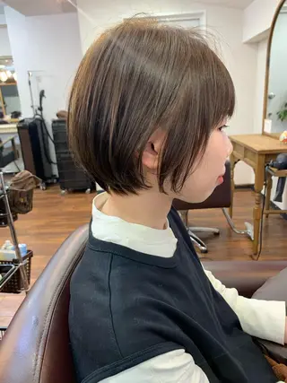 ショート 縮毛矯正/ショート/ レイヤー/畑中正敏のヘアスタイル