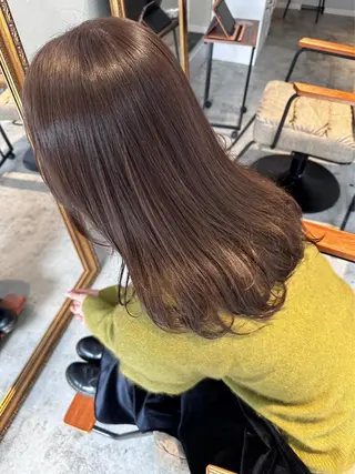 カラー Sherry/R 三川町 ayakaのヘアスタイル
