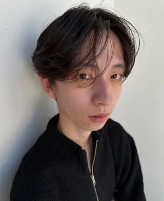 メンズ メンズカット/ フェザーパーマ/げんのヘアスタイル