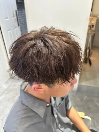 パーマ メンズ 💎メンズカット ／フェザー／細野💎のヘアスタイル