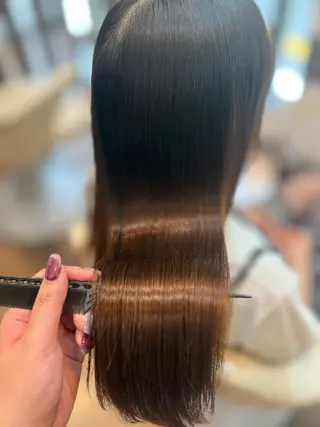 セミロング Olive 南森町店 酸性縮毛矯正のヘアスタイル