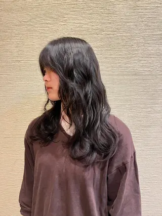 ロング パーマ パーマ/艶カラー/ 髪質改善/伊藤愛麻のヘアスタイル