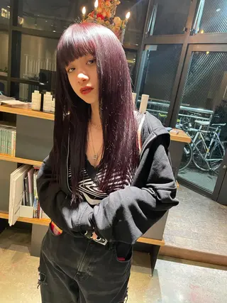 ロング カラー レイヤーパーマ🪐 伽羅のヘアスタイル