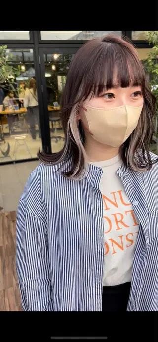 ミディアム カラー クドウレイ fifth渋谷のヘアスタイル