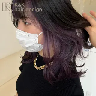 カラー 下岡 奈津美のヘアスタイル