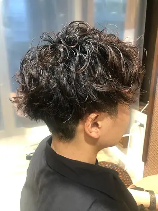 ショート パーマ メンズ パーマ/ハイトーン スパイキー/神田正紀のヘアスタイル