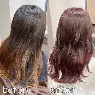 ロング カラー 筒井 璃音のヘアスタイル