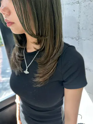 ミディアム カラー kaminote所属・福西晃希 【艶髪・髪質改善】のヘアスタイル